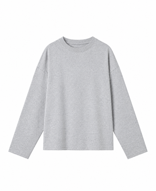 180 GSM "LIGHT" GRAY LONGSLEEVE