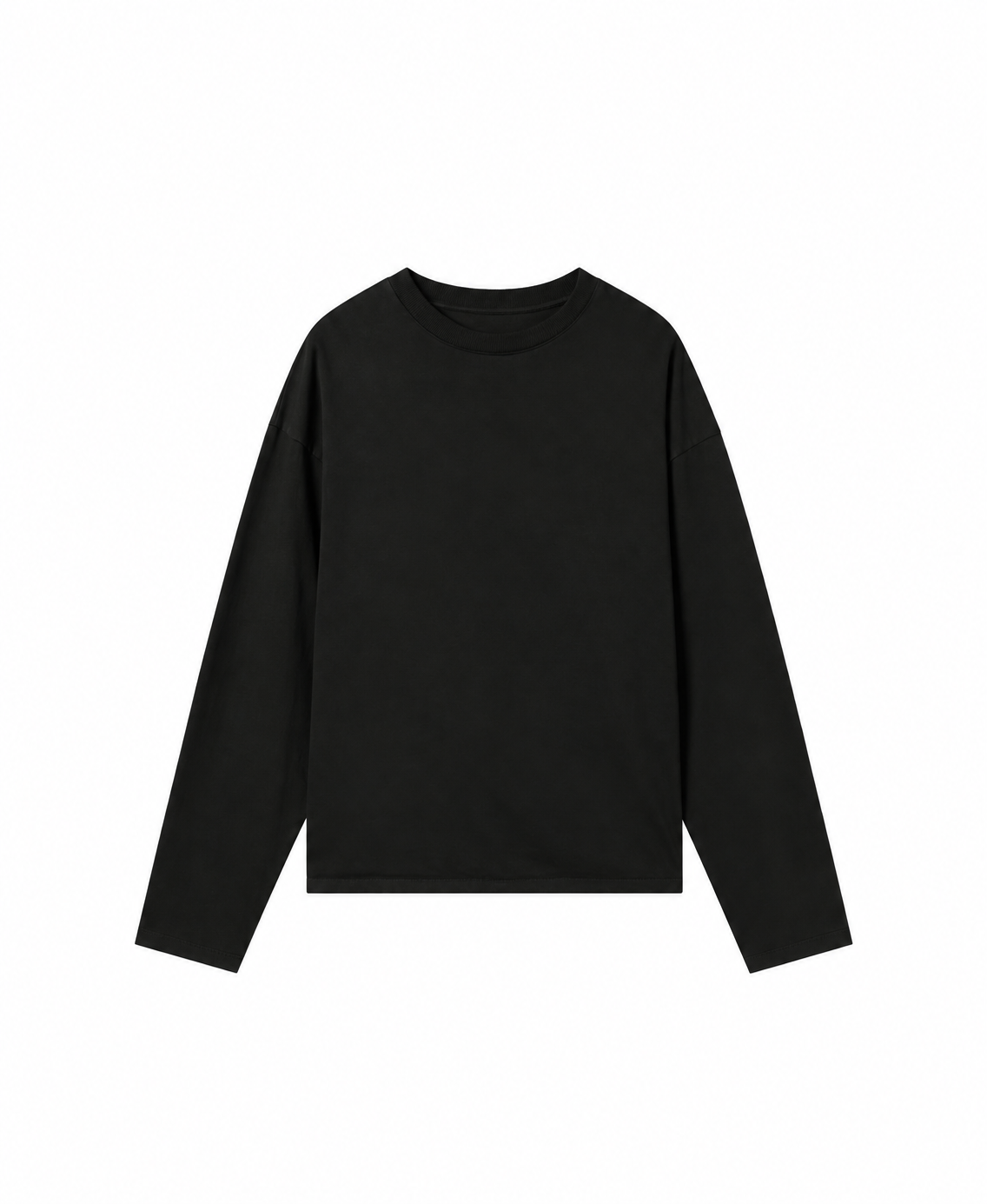 "PURE" BLACK LONGSLEEVE